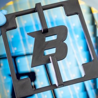 3D printed letter B