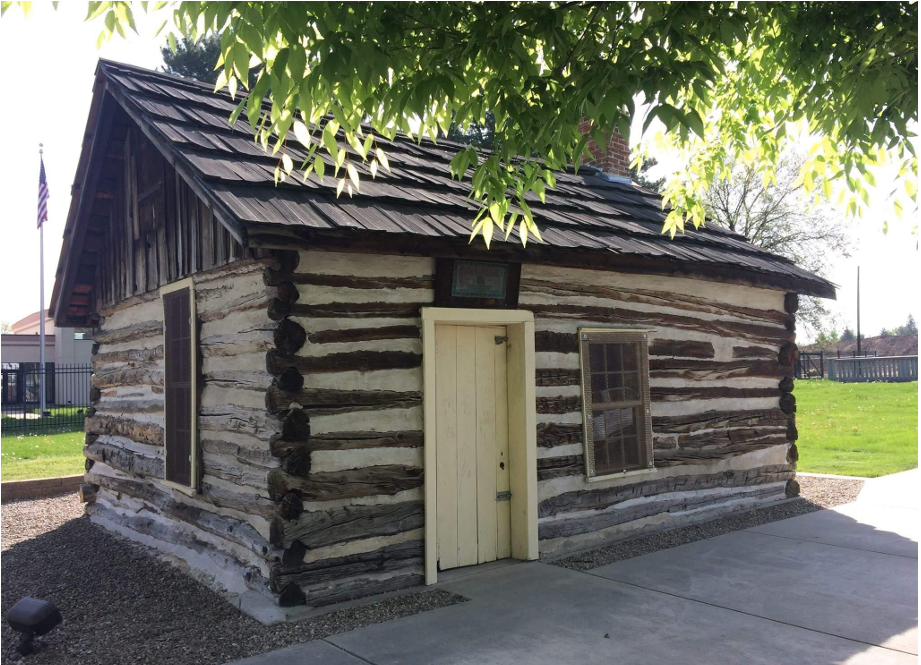 A historic cabin building