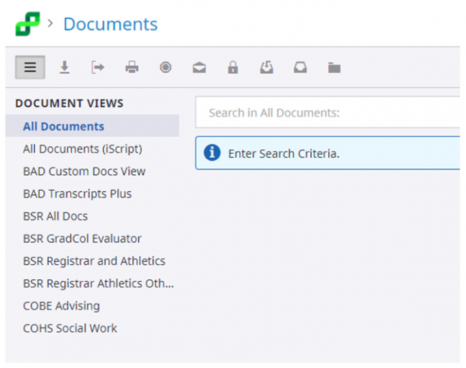 Select All Documents or the appropriate drawer within the Perceptive Experience view pane.