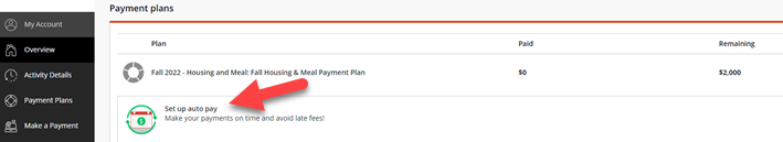 how to setup auto pay in myboisestate