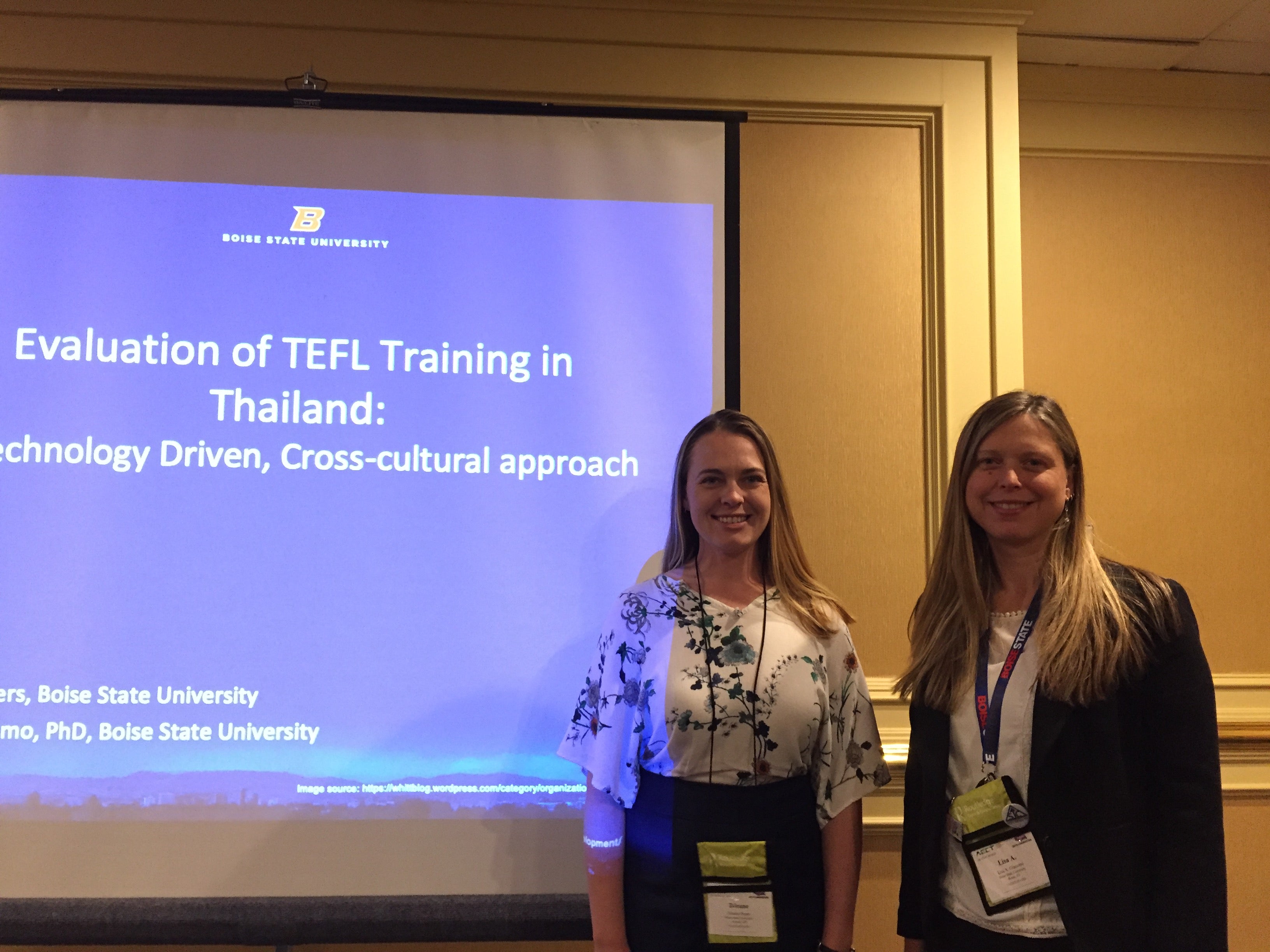 Jeane and Lisa presenting at the AECT Conference