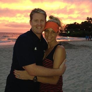 Scott Gordon with his wife, Heather.