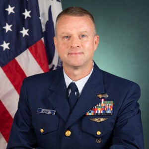 Mike Browning, Organizational Performance and Workplace Learning student, in uniform
