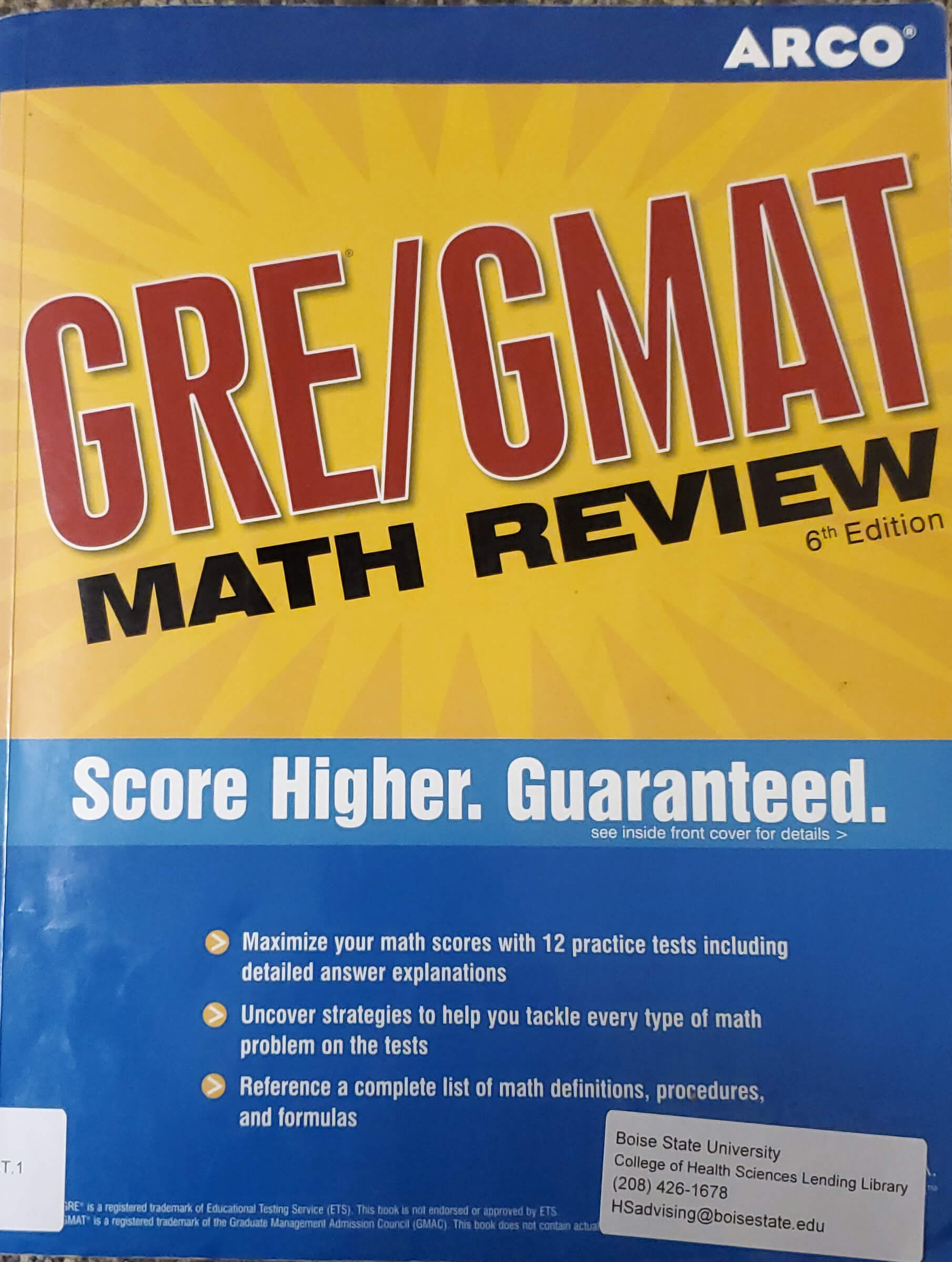 ARCO GRE/GMAT