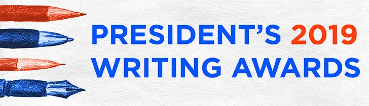 President’s Writing Awards 2019 Digital Banner 