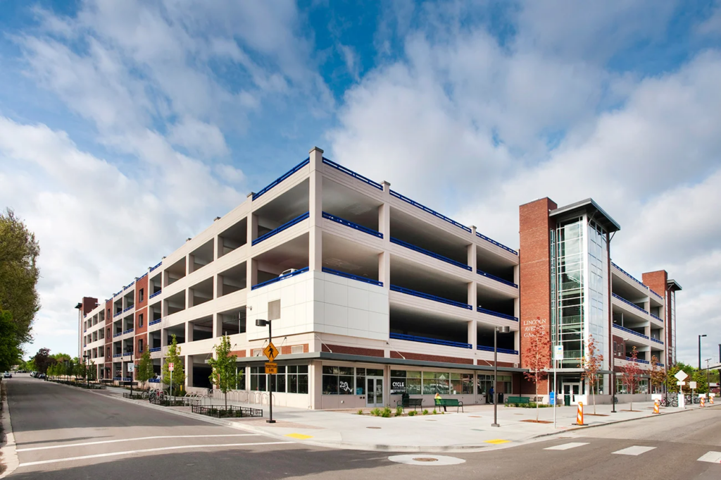 Lincoln parking garage.