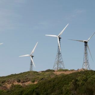 Wind Turbines near the strait of Tarifa, Spain
