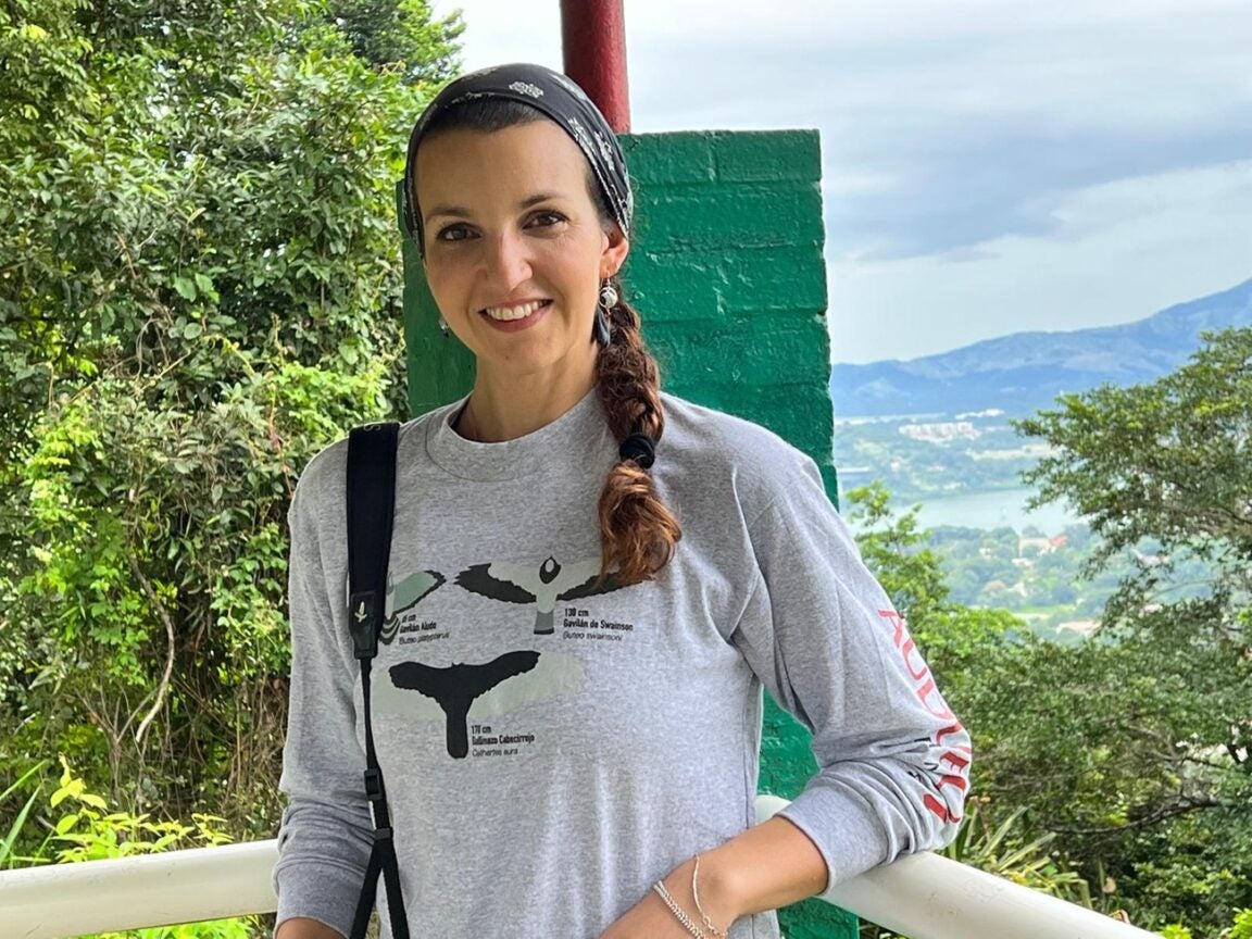 Martina Zucchini in the field in Panama