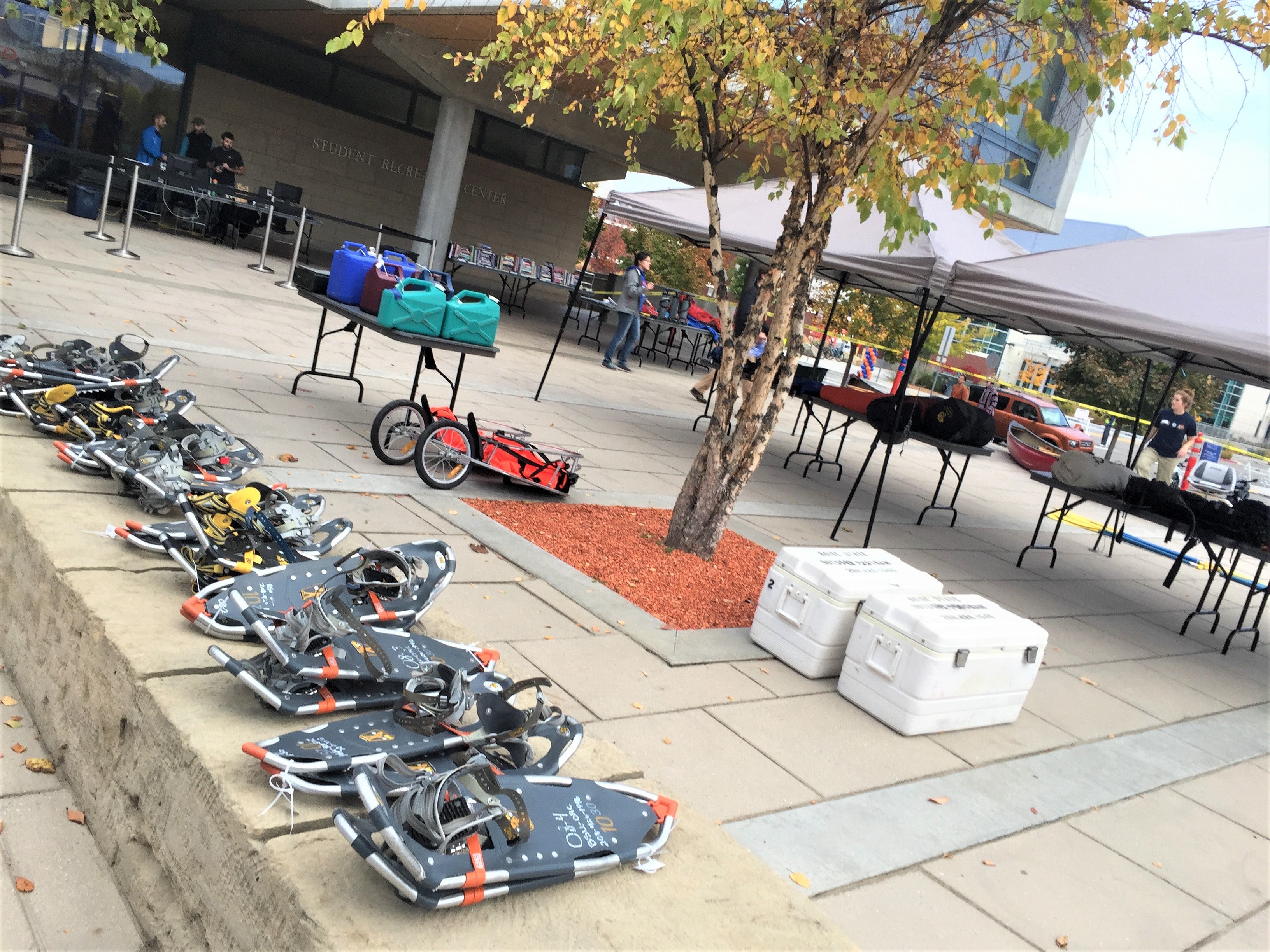 Rental center gear sale.