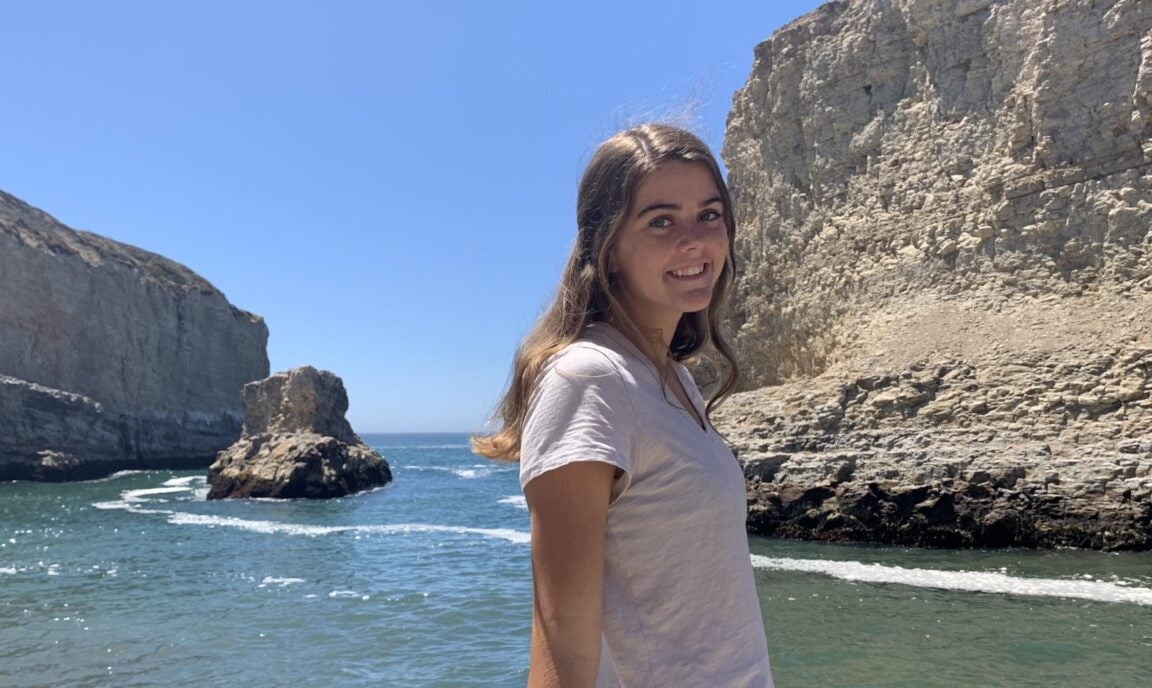 Jacqueline at the beach