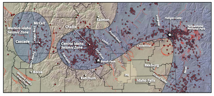 map of affected area