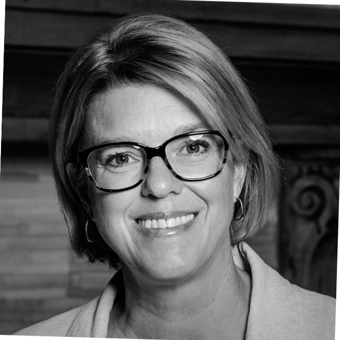 Black and White Portrait of Cynthia Miller who serves as Research and Communications Manager