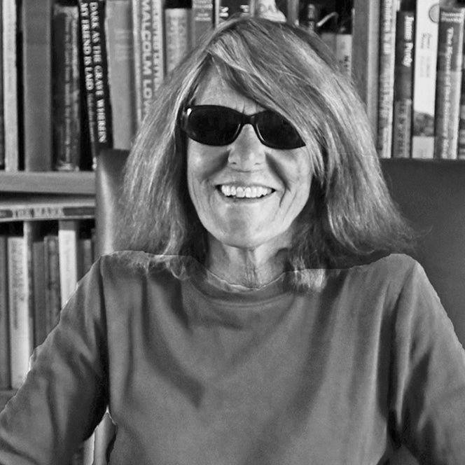 Portrait of Joy Williams wearing sunglasses