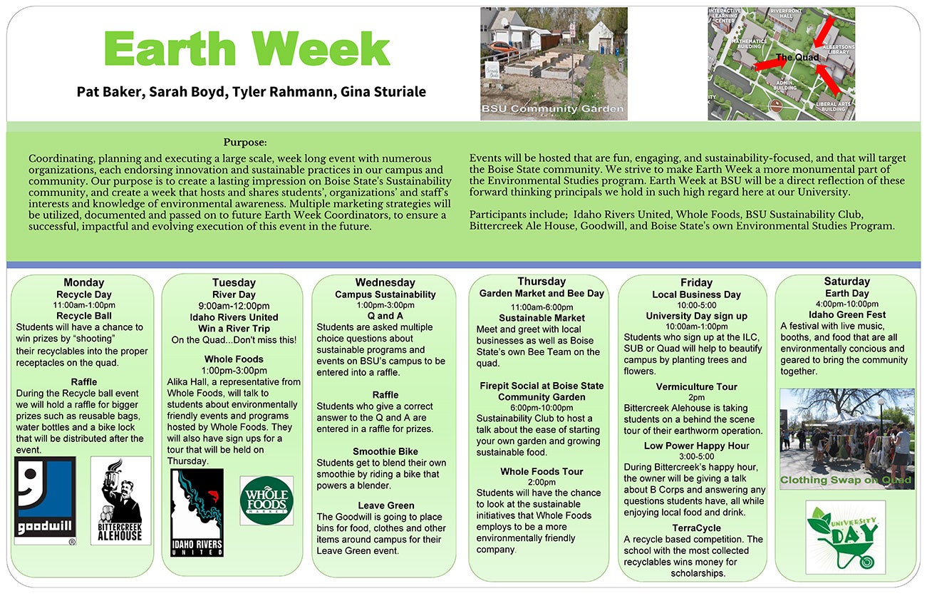 Earth week poster