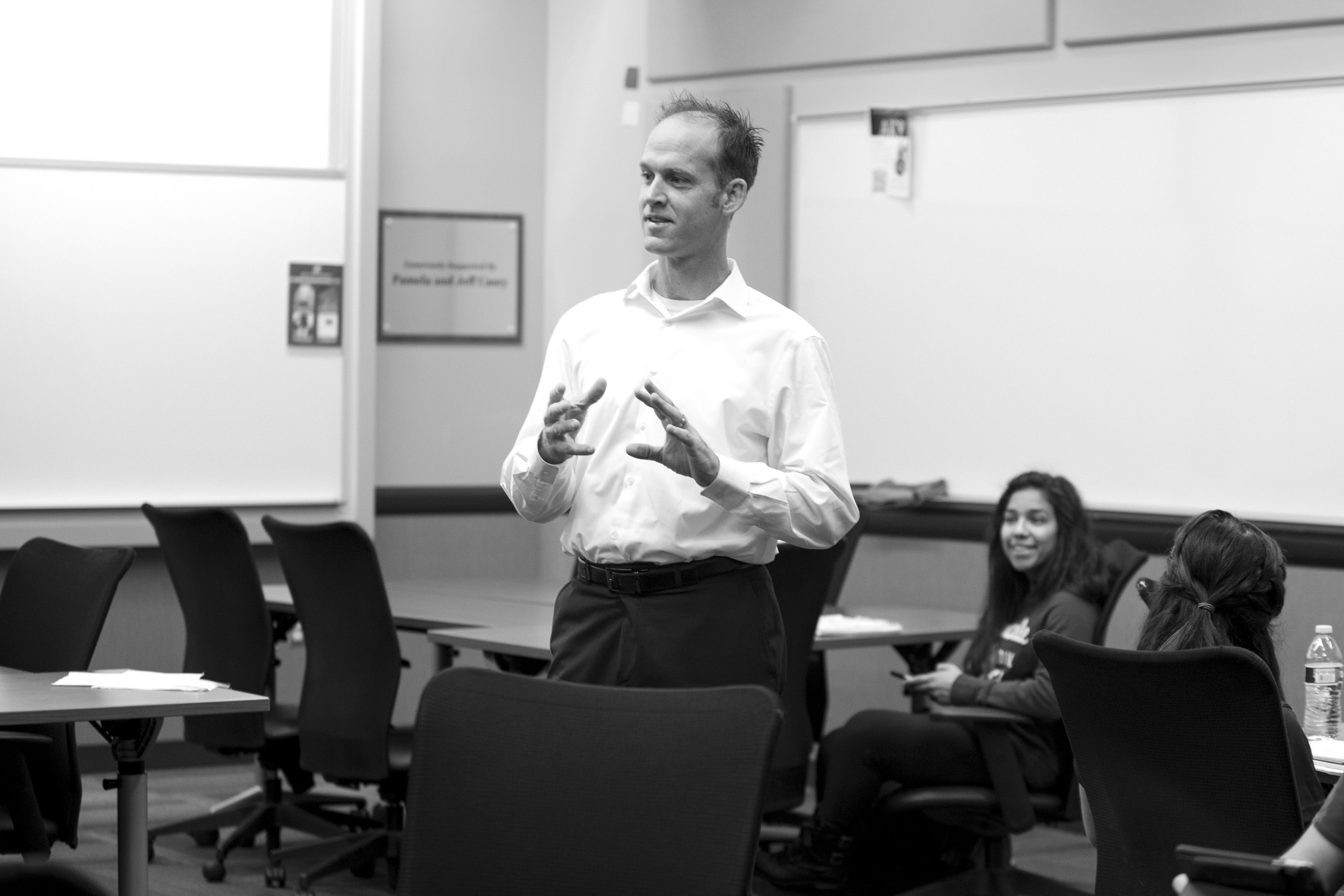 Dean Corey Cook teaching