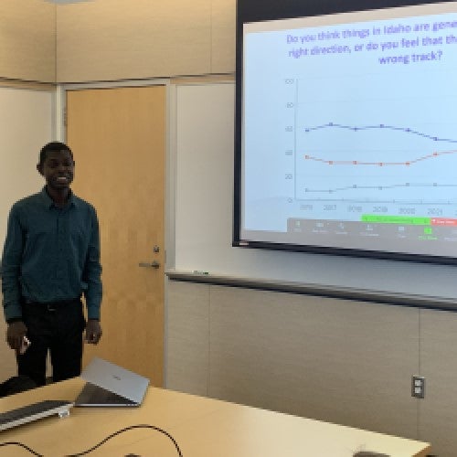 Elijah Kuisachor presenting research