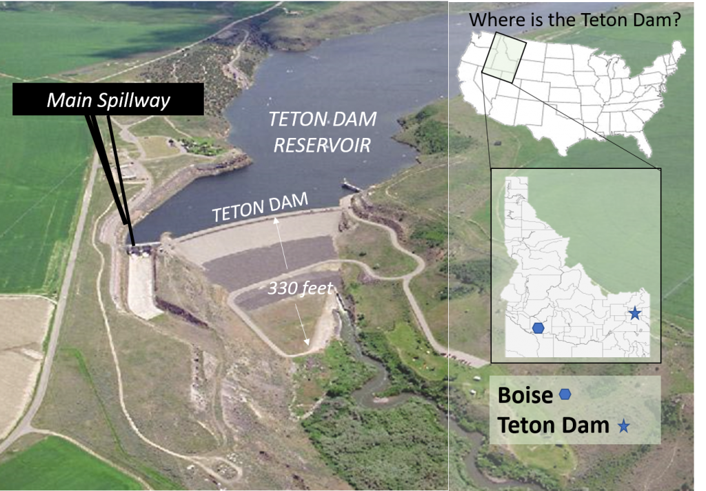 Map - Teton Dam located in Boise at Teton Resevoir