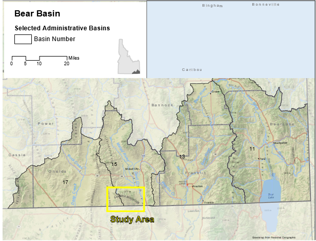Bear Basin map