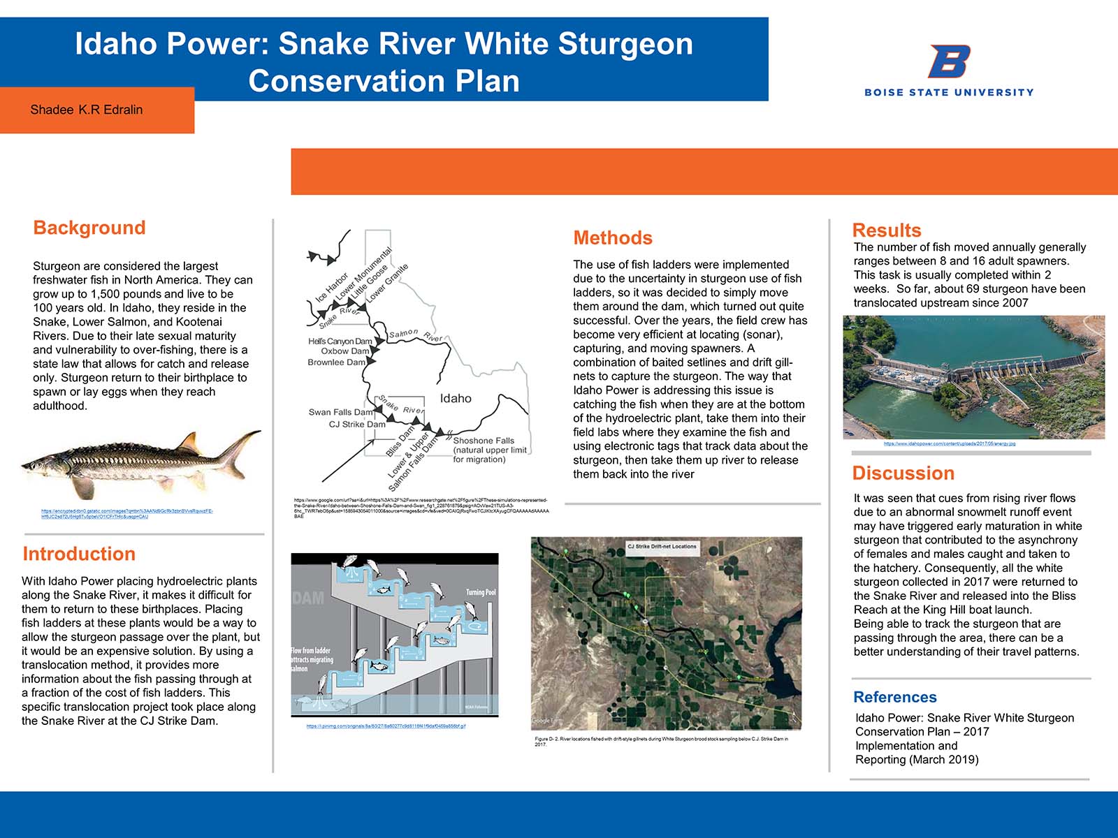 58. Idaho Power: Snake River White Sturgeon Conservation Plan -  Undergraduate Research