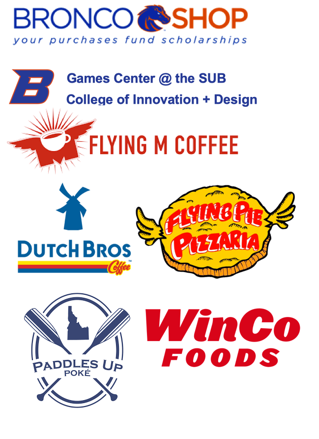Sponsor logos - listing of sponsor in the text