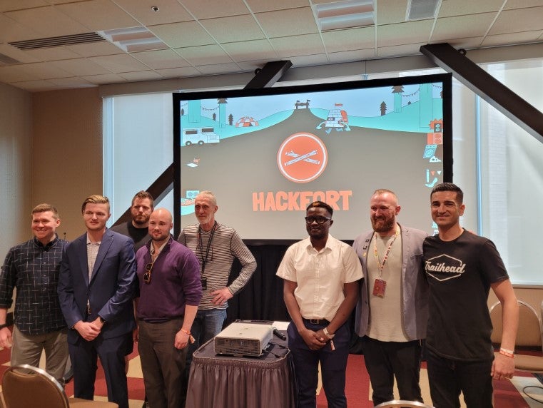 Group photo of hackfort participants