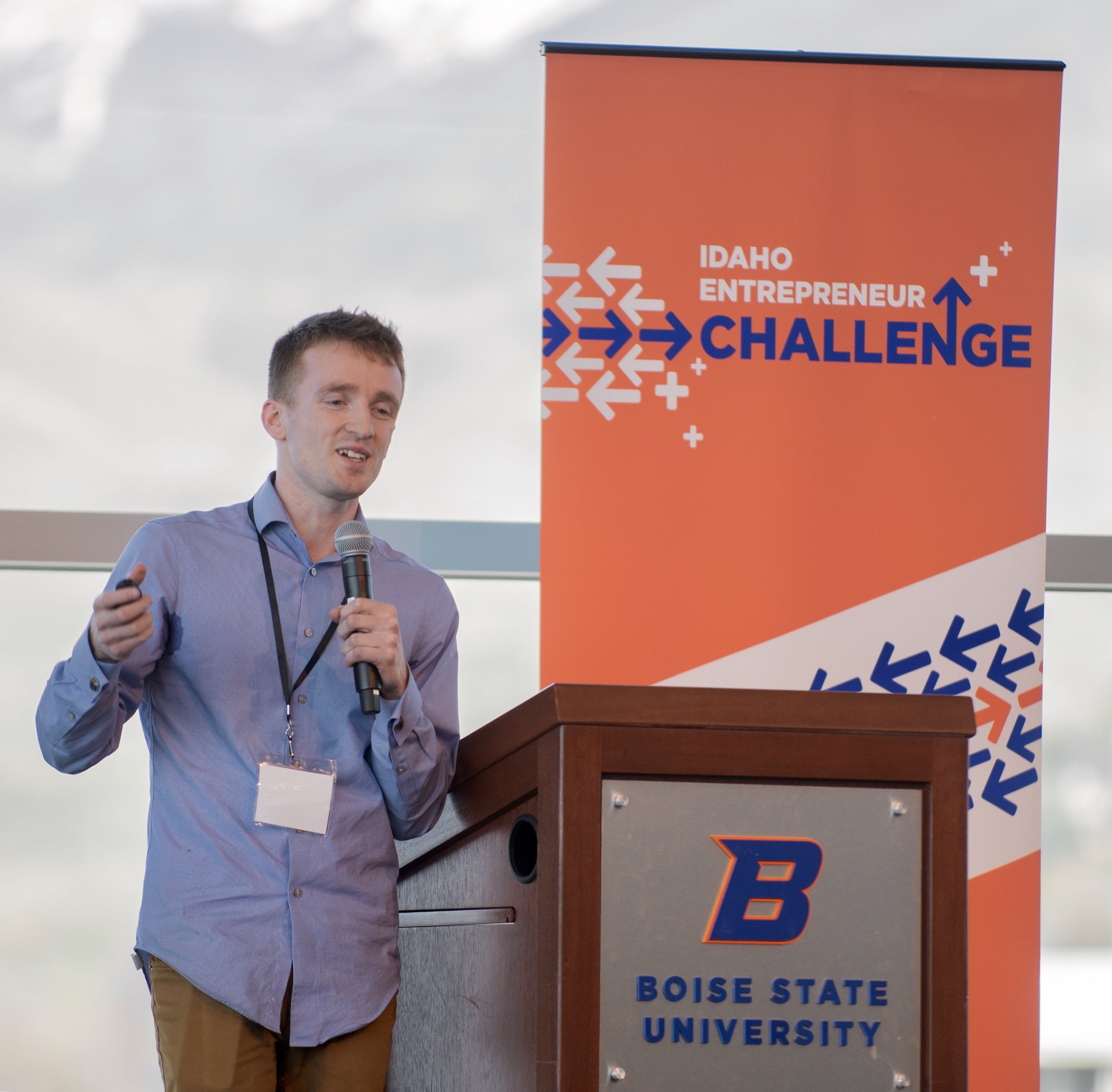 Hue Herrick competes in the challenge