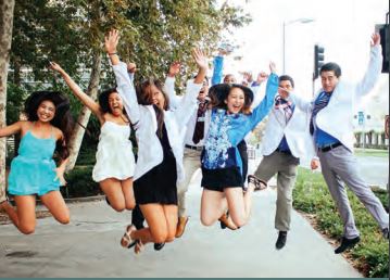 shrep students at university of washington jumping