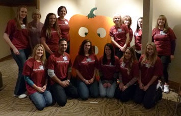 Volunteers at Saint Alphonsus Neonatal Intensive Care Unit Harvest Party