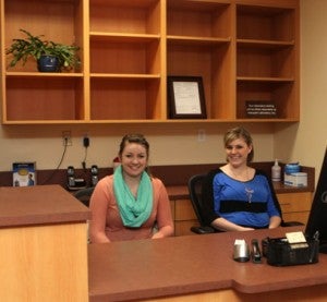 Reception desk at Meridian Schools Clinic
