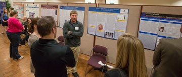 Students visit at Interprofessional Research Conference