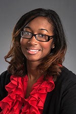 Studio portrait of Lauren Baines.