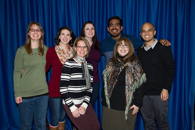 Imaging Sciences grads with Radiologic Sciences Department Chair, Leslie Kendrick, and Imaging Science Program Coordinator, Erica Wight.