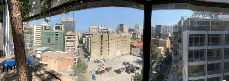 View of Hamra street in Lebanon