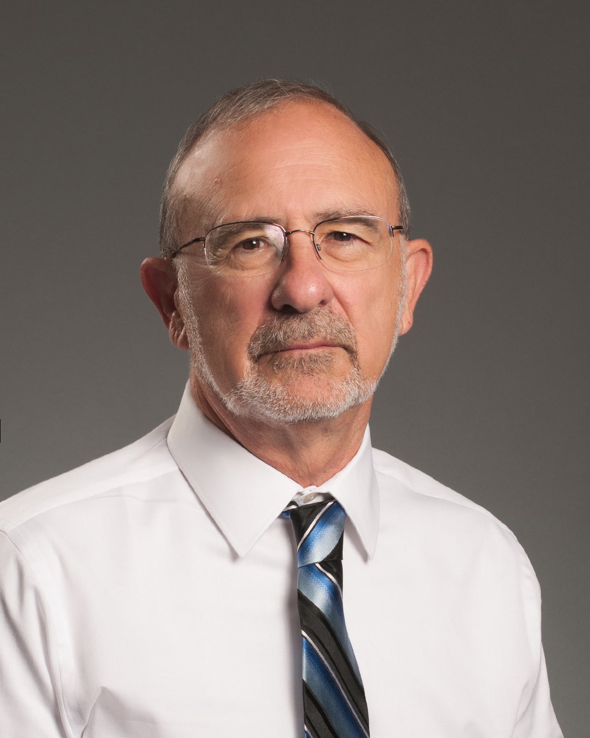 John Lampignano portrait, Radiologic Sciences, New Employee Orientation mobile studio, Photo by Emma Thompson