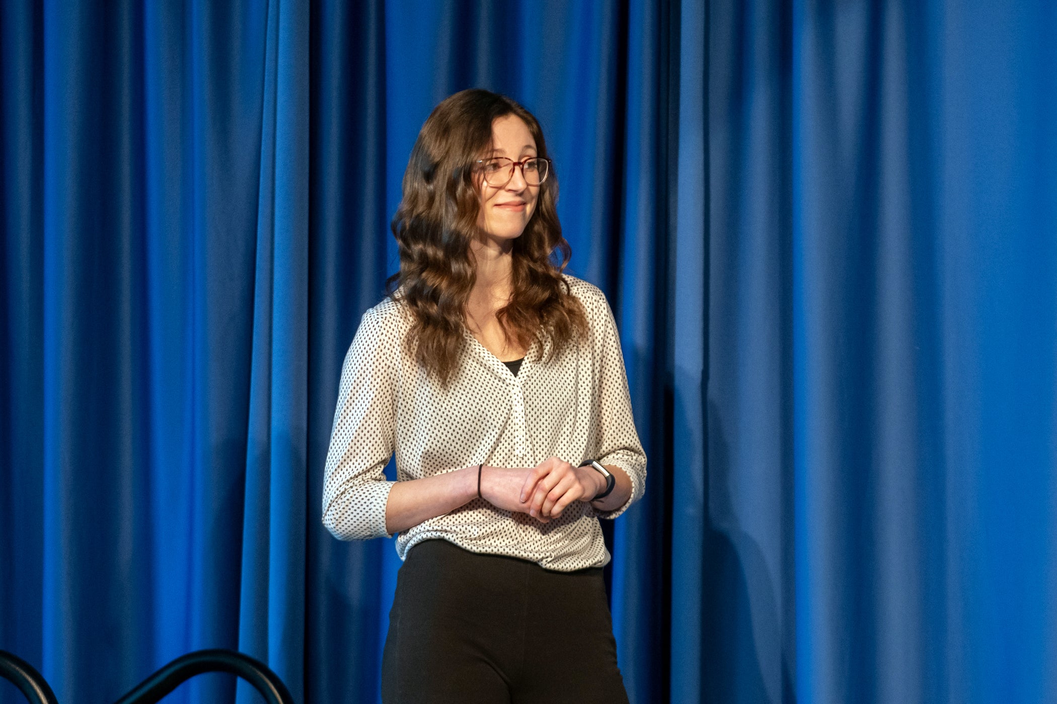Rachel Phinney at 3MT Competition 