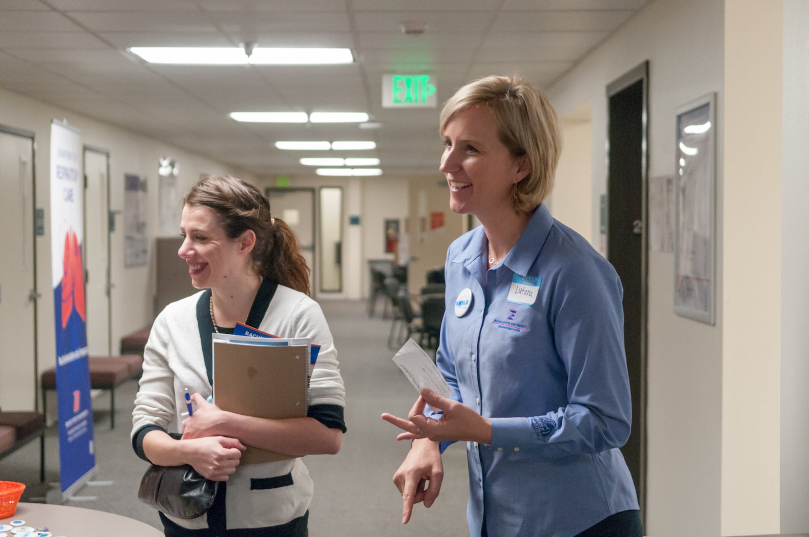 Respiratory Care student and faculty during National Respiratory Care Week