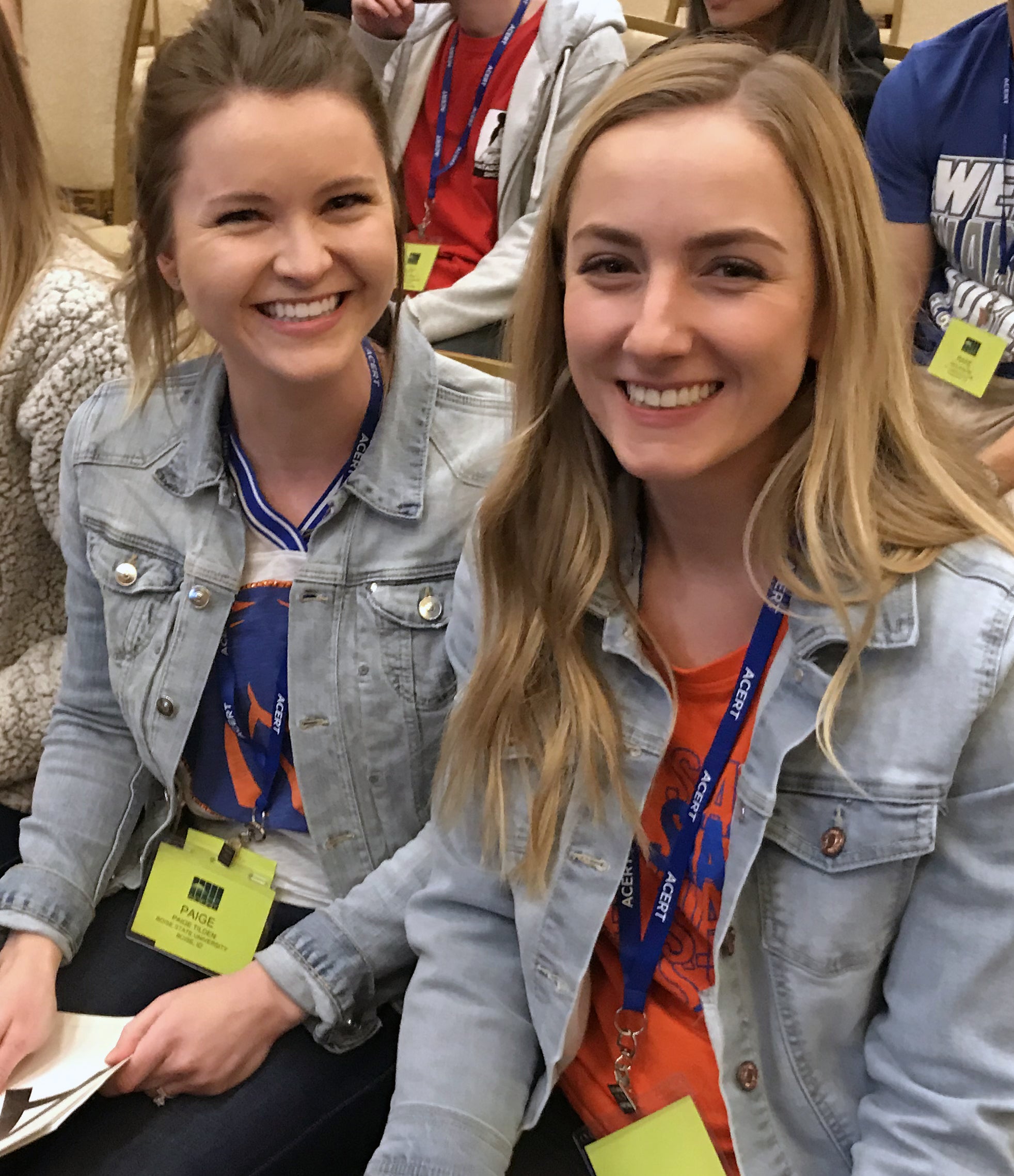 Darby and Paige at the competition