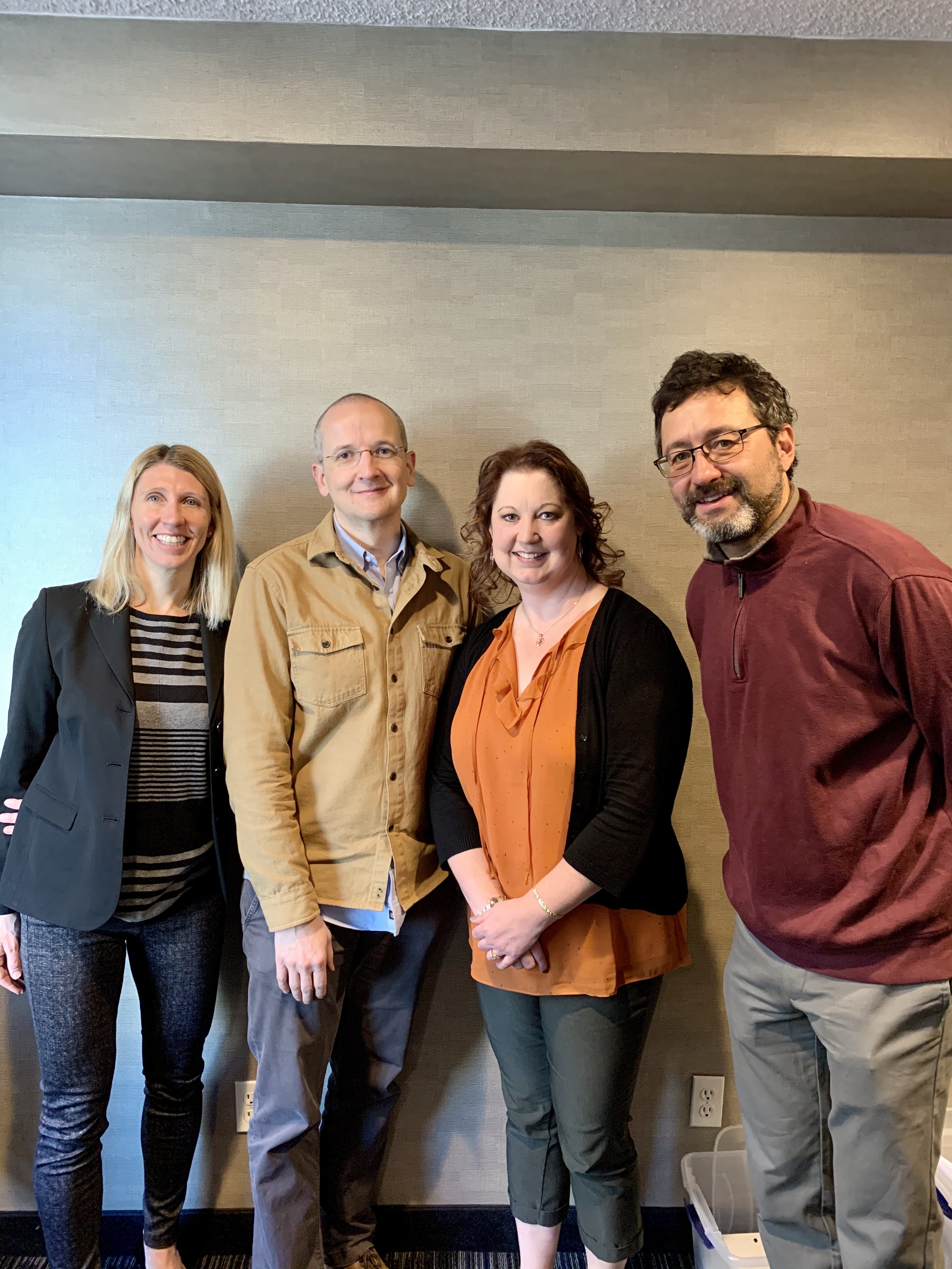 Vanessa Fry, Research Director at the Idaho Policy Institute; Joshua Wickard, Ada County Public Defender and Chairman of CARTF; Jennifer Tachell, West Ada School District Behavior Specialist and Vice Chair of CARTF; Guido Giuntini, lecturer in the Department of Economics at Boise State University