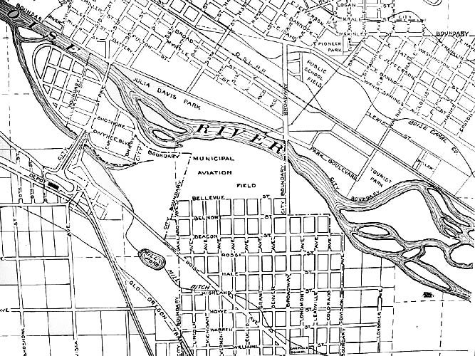 Title: Detail from "Map of Boise City, Idaho” Date Drawn: c.1930 Cartographer: Unknown Publisher: Boise City Chamber of Commerce Collection: Boise State University Albertsons Library