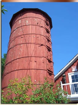 The 1923 Triangle Diary with its red silo and barn preserves the farm heritage of South Boise. Ada County.