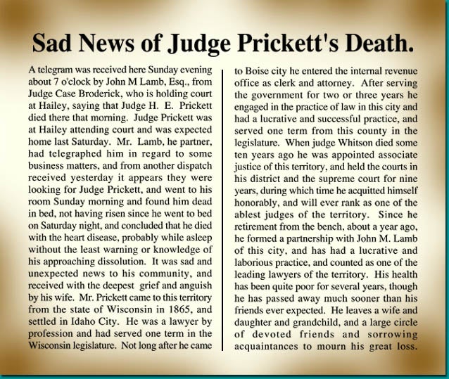 Obituary for Henry E. Prickett