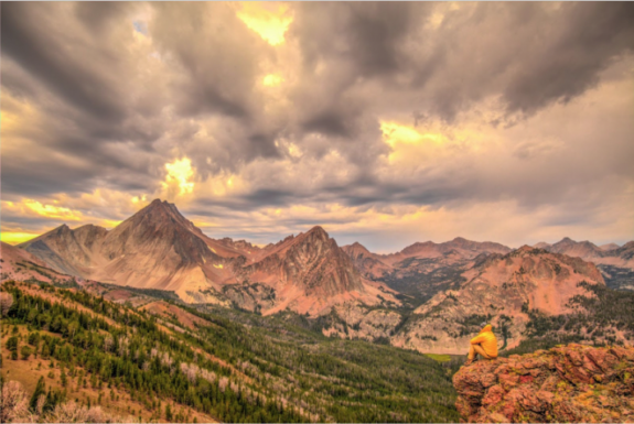 Sawtooth range landscape