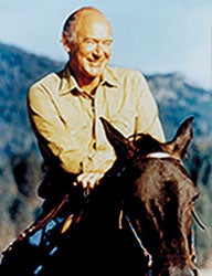 photo of governor andrus on a horse
