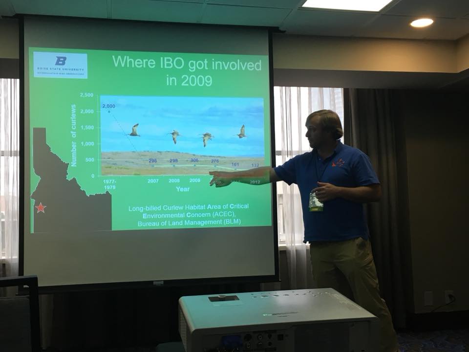 Jay presents at Grassland Conference. Photo by Amber Rose Carver