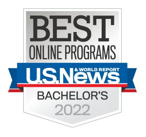 Best Online Bachelor's Programs 2022 U.S. News and World Report Badge