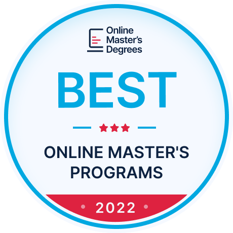 MSW Top Ranking Badge from Online Masters Degree for 2022