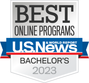 Best Online Bachelor's Programs 2023 U.S. News and World Report Badge