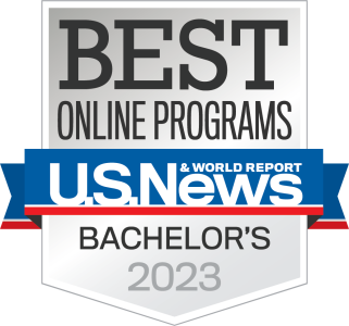 Best Online Bachelor's Programs 2023 U.S. News and World Report Badge
