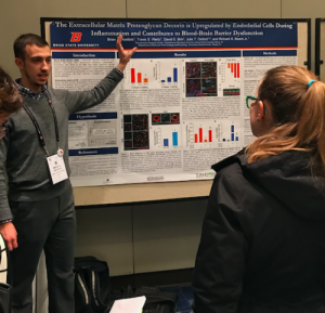 Student presents research to conference attendees