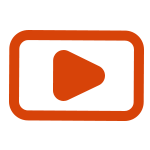 Video play button icon